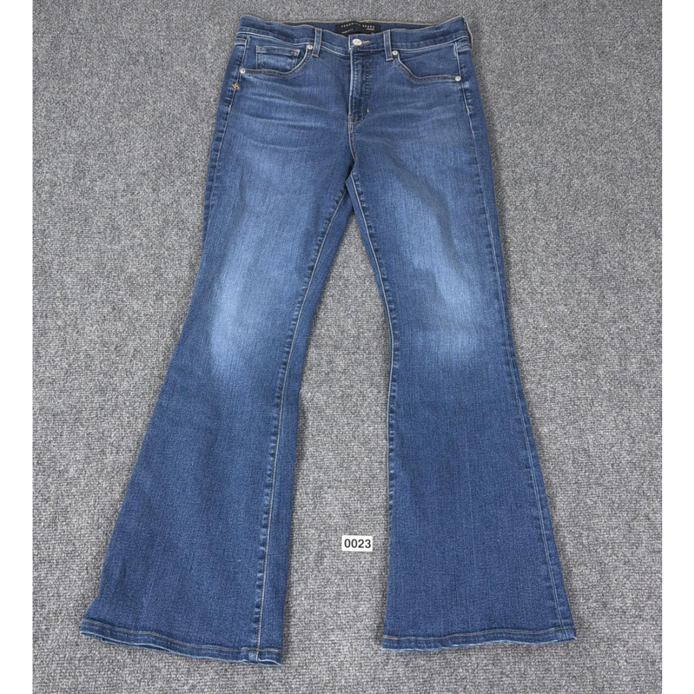 Veronica Beard Jeans Womens 30 Blue Beverly Skinny Flare High Rise Stretch - Picture 2 of 11